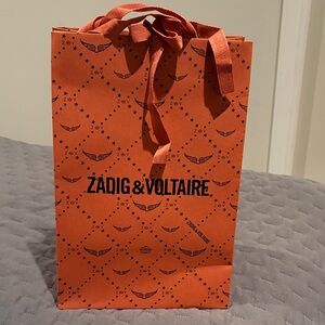 Zadig & Voltaire Vibrant Orange Patterned Bag